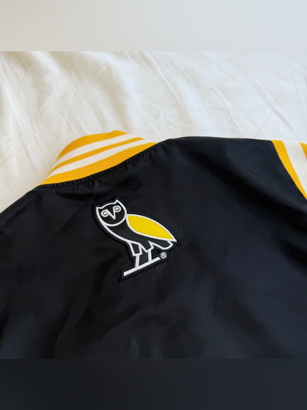 OVO varsity jacket- black embroided baseball jacket - Picture 8 of 11